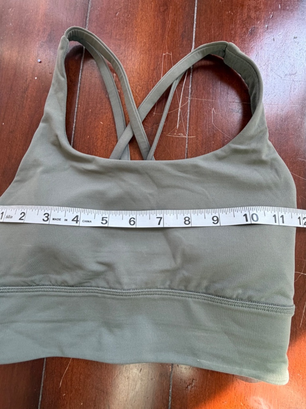 Lululemon Energy Bra Size 2 Color: Grey Eucalyptus - Picture 6 of 6
